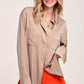 Silky Button-Down Shirt Shirts & Tops