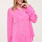 Silky Button-Down Shirt CANDY Shirts & Tops