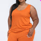 Plus Solid Comfy Tank Top Shorts Set MANGO
