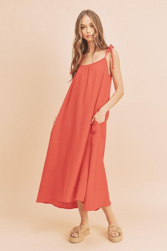 Pyper Dress RED S Maxi Dresses