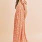 Square Neck Floral Babydoll Maxi Dress Babydoll Dresses