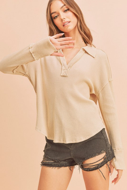 Aemi + Co Thumbhole Thermal Top OAT S Tops