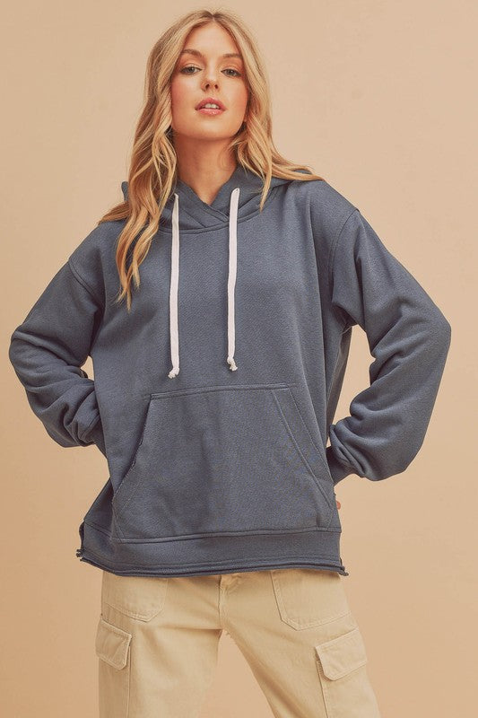 Clara Hooded Sweatshirt SLATE BLUE