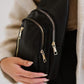 Vegan Leather Multi Pocket Crossbody - DAVERRI FASHIONS