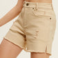 Casual Washed Pocket Denim Shorts Shorts
