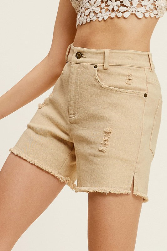 Casual Washed Pocket Denim Shorts Shorts