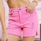Casual Washed Pocket Denim Shorts Shorts