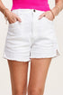 Casual Washed Pocket Denim Shorts Shorts