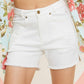 Casual Washed Pocket Denim Shorts Shorts