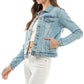 Spandex Ladies Casual Denim Jacket Denim Jackets