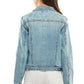 Spandex Ladies Casual Denim Jacket Denim Jackets