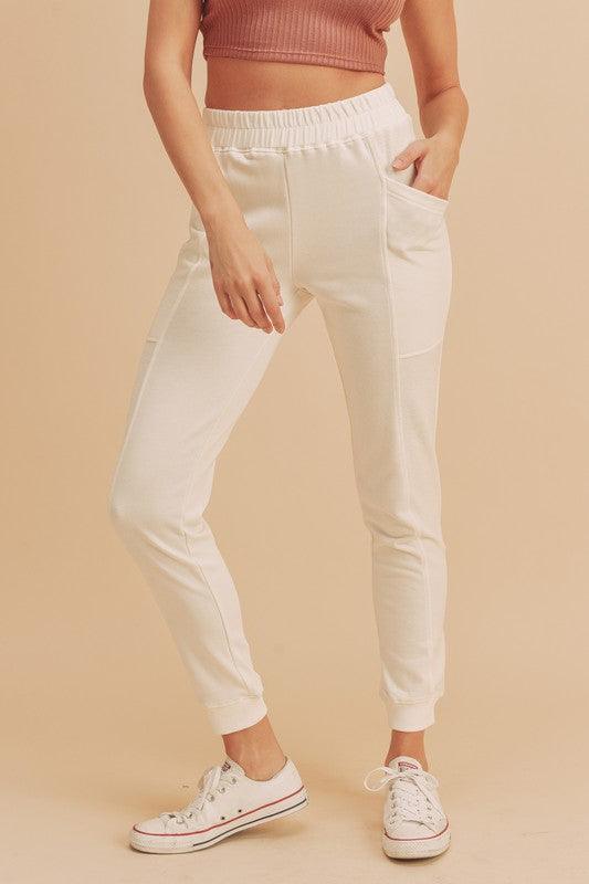 Patch Pockets Tapered Joggers Joggers