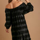 Umgee Off-Shoulder Balloon Sleeve Velvet Mini Dress Mini Dresses