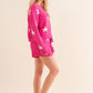 Soft Long Sleeve Star Print Top and Short Set Loungewear Sets