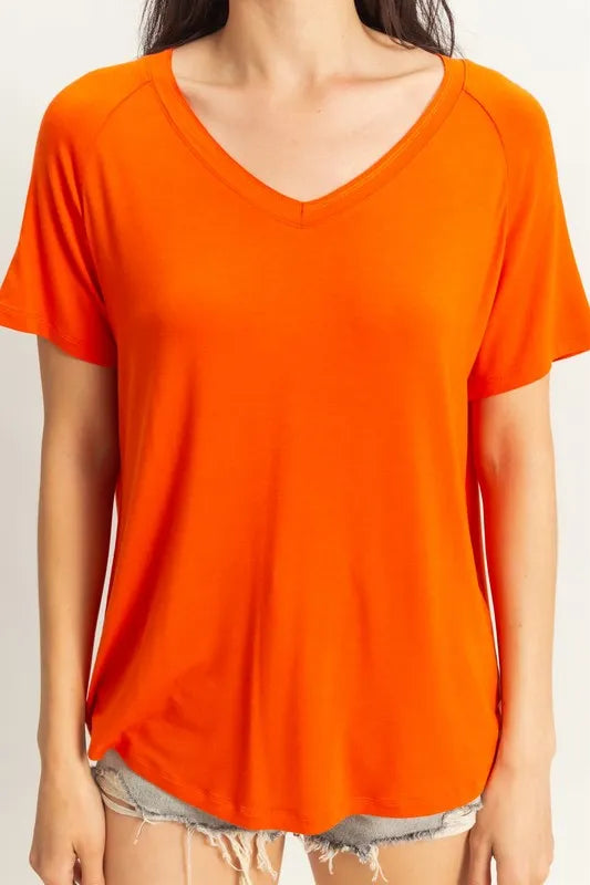 HYFVE Oversized V-Neck Relaxed Tee T-Shirts
