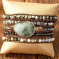 Natural Agate Stone Beaded Wrap Bracelet Bracelets