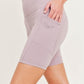 Bronze - TACTEL-Lycra High-Impact Biker Shorts LAGUNA MAUVE