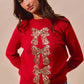 SO ME Sequins Bow Ribbon Embellished Christmas Sweater - DAVERRI FASHIONS