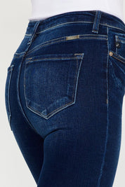Kancan Full Size High Rise Frayed Ankle Skinny Jeans | Daverri Fashions