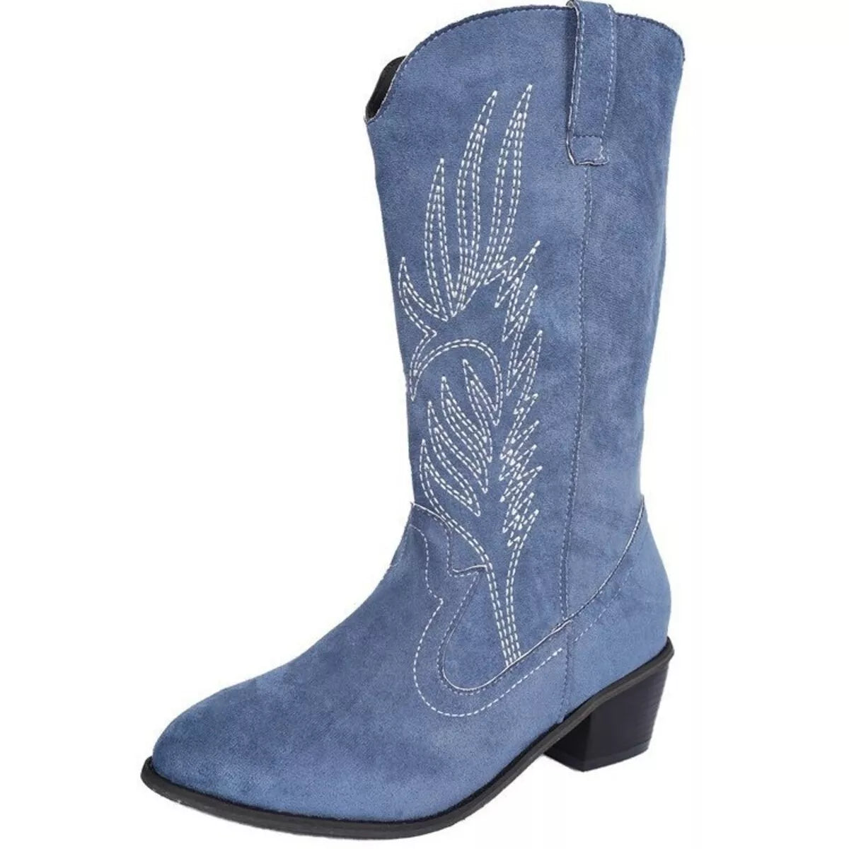 Point Toe Block Heels Boots | Boots Daverri Fashions