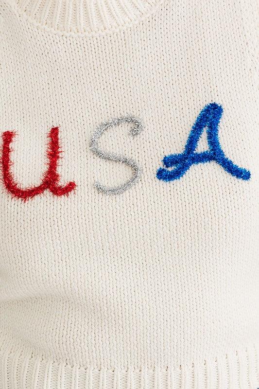 USA Knit Tank Top Tank Tops