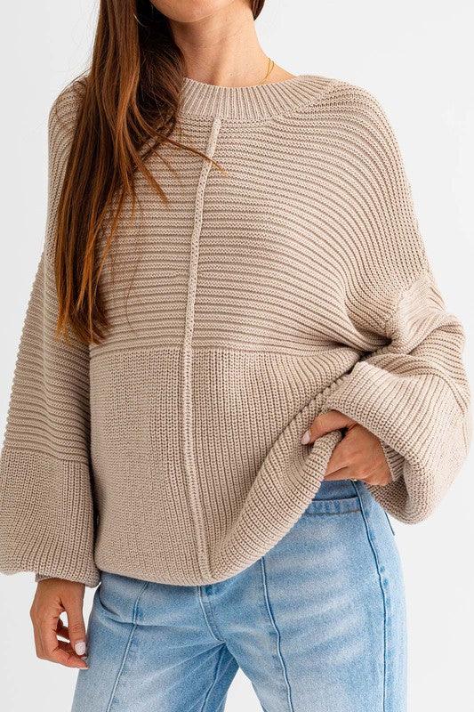 Ribbed Knitted Sweater Sweaters