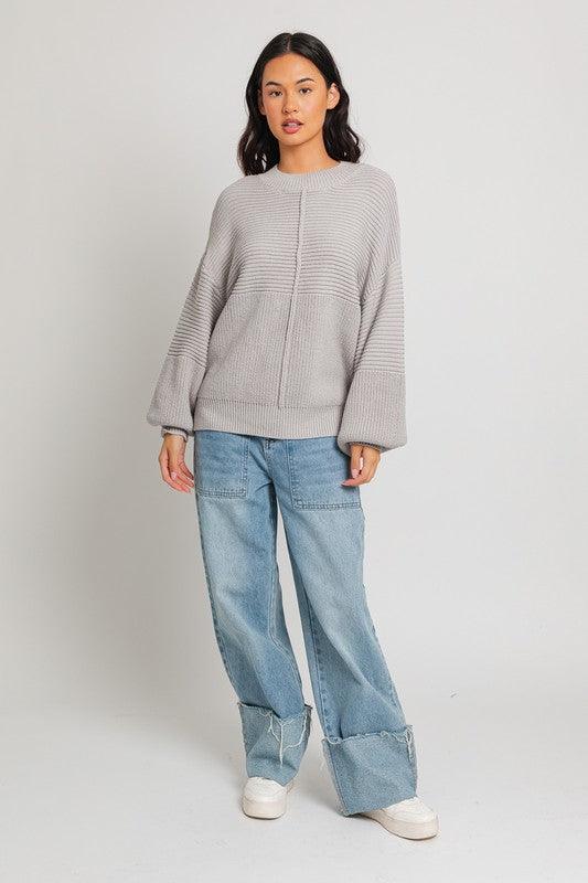 Ribbed Knitted Sweater Sweaters