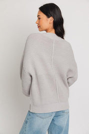 Ribbed Knitted Sweater Tops