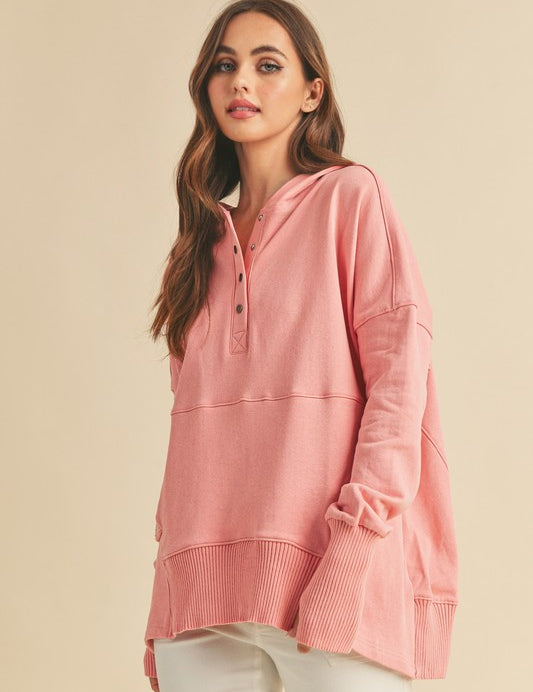 BLUSH S Vivi Pullover | Hoodies Daverri Fashions