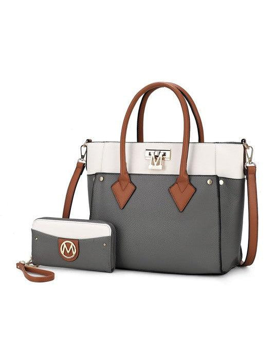 Brynlee Color-Block Tote Bag Handbags