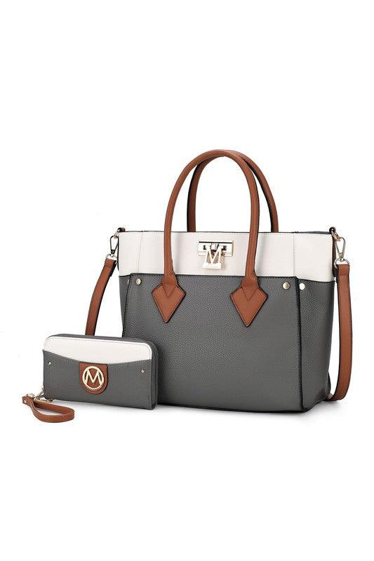 Brynlee Color-Block Tote Bag Handbags