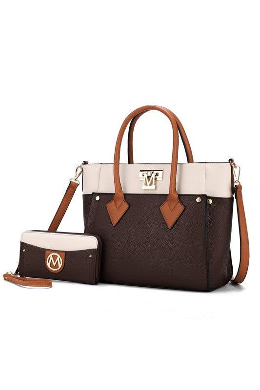 Brynlee Color-Block Tote Bag Handbags