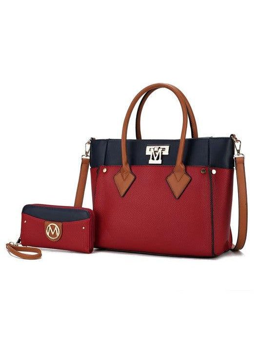 Brynlee Color-Block Tote Bag Handbags