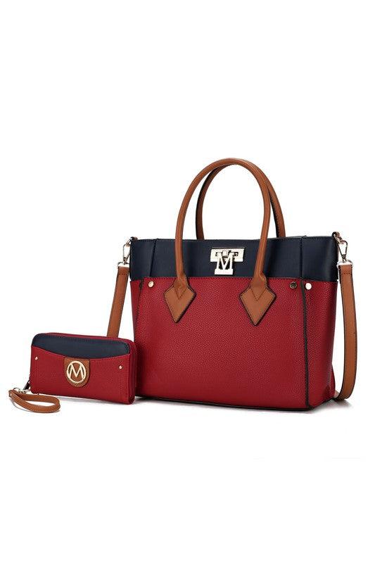 Brynlee Color-Block Tote Bag Handbags