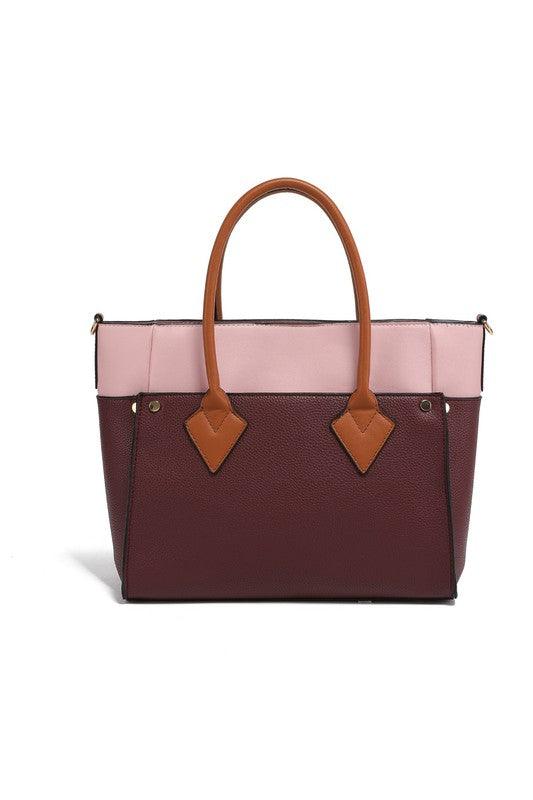 Brynlee Color-Block Tote Bag Handbags