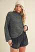 Aemi + Co Mock Neck Long Sleeve Sweater - DAVERRI FASHIONS