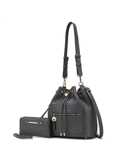 Larissa Bucket Handbag with Wallet Handbags