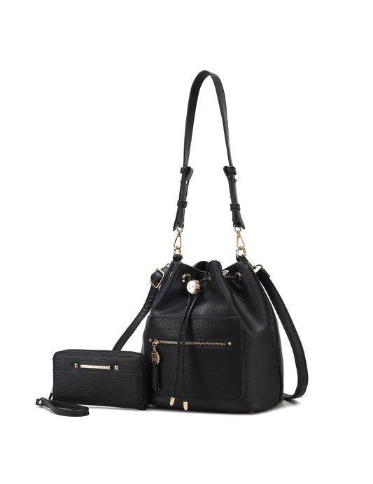 Larissa Bucket Handbag with Wallet Handbags