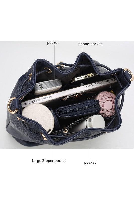 Larissa Bucket Handbag with Wallet Handbags