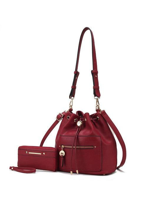 Larissa Bucket Handbag with Wallet Handbags