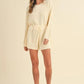 MABLE Round Neck Long Sleeve Sweater Romper