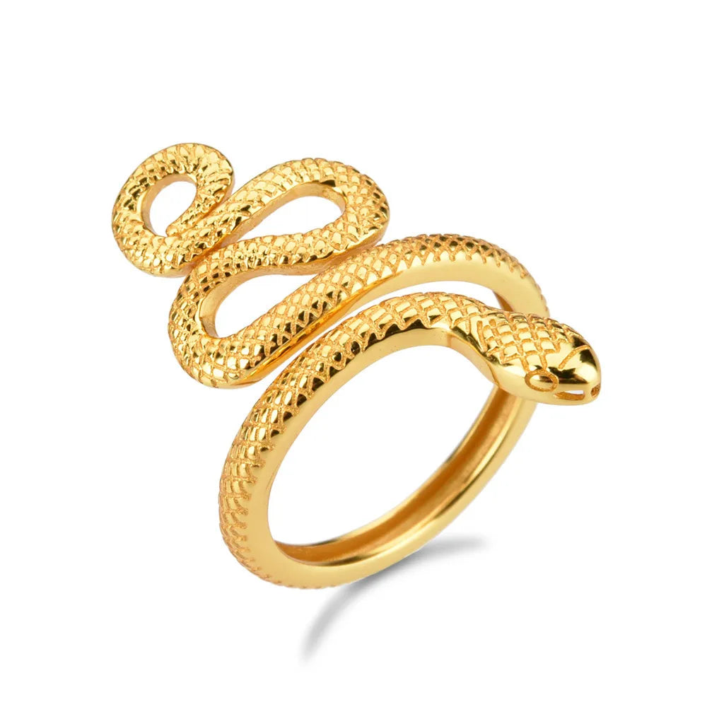 925 Sterling Silver Snake Shape Ring | Sterling Silver Rings Daverri Fashions