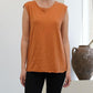 So Cool Vintage Slub Cotton Muscle Tank RUST Tops