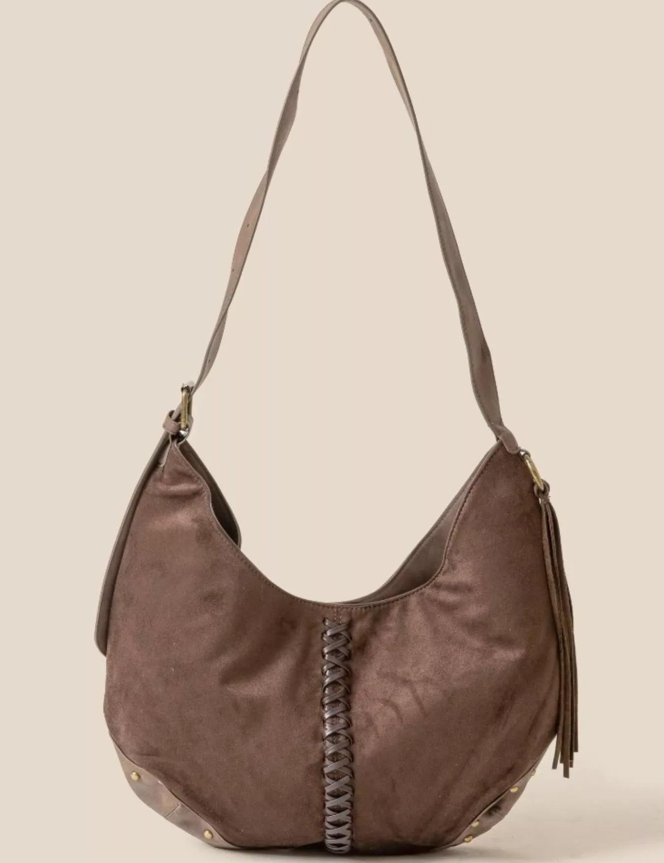 DBR One Size Braided Detail Hobo Shoulder Bag | Handbags Daverri Fashions