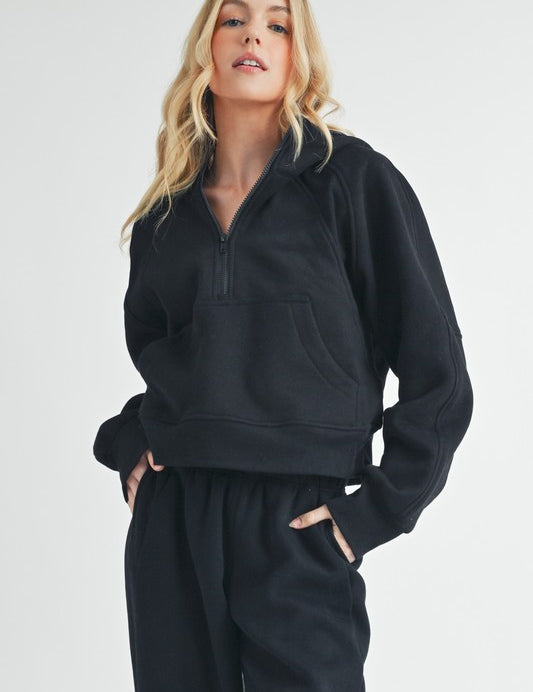 Drea Half-Zip Hoodie | Hoodies Daverri Fashions