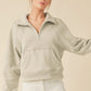 Drea Half-Zip Hoodie HEATHER BONE S Hoodies