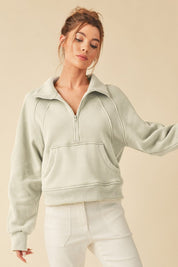 BONE Drea Half-Zip Hoodie | Hoodies Daverri Fashions