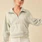 Drea Half-Zip Hoodie BONE Hoodies
