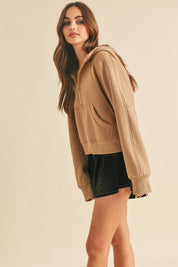 Drea Half-Zip Hoodie | Hoodies Daverri Fashions