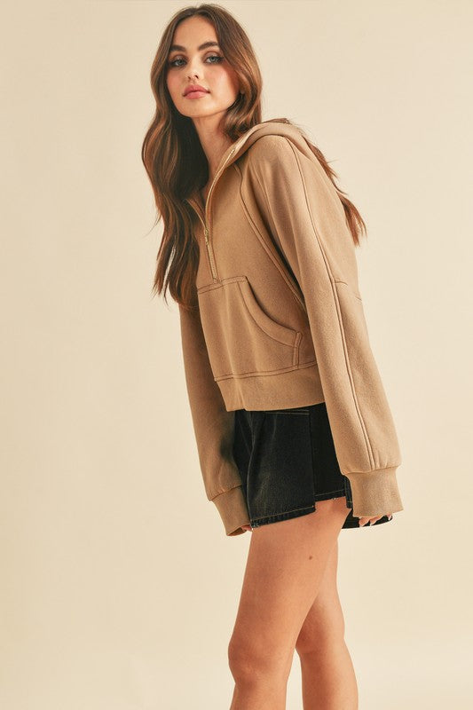 Drea Half-Zip Hoodie Hoodies